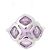 Anillo de cóctel Chopard Imperiale Amatista Diamante en oro blanco de 18k, Talla 51 EU