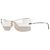 Occhiali da sole Gucci di Tom Ford GG2683/S Wrap Mask Shield degli anni 2000 Argento