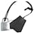 authentic Hermès padlock with its bell and pull tab for Hermès high strap bag ch Chocolate Silver hardware  - view 1