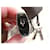 authentic Hermès padlock with its bell and pull tab for Hermès high strap bag ch Chocolate Silver hardware  - view 5