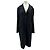 Dolce & Gabbana Manteau long noir en laine Black