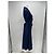 Diane Von Furstenberg Langes satinblaues Kleid - Ansicht 3
