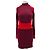 Autre Marque Vestido de punto burdeos y rojo de cachemira