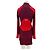 Autre Marque Vestido de punto burdeos y rojo de cachemira - vista 2