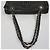 Lanvin Borsa a spalla in pelle di capra con catena Nero - vista 5
