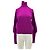 Laurence Bras Pull col roulé violet