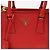 Prada Borsa a Spalla Galleria Small Tote Rosso - vista 3