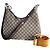 Gucci Ataushu Medium Schultertasche aus Canvas Braun