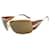 Prada Goggle Leopard Sonnenbrille Grün  - Ansicht 1