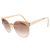 Balenciaga Gafas de sol de marco redondo Castaño