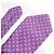 Kiton Light Purple Flower Paisley Khaki Dot Woven Tie Set - view 4