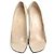 Chanel Beige offene Pumps mit Lochmuster Braun - Ansicht 2