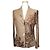 Valentino Sprayline Sandbeige Leinenjacke Braun