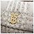 Burberry Borsa a Spalla in Tweed TB Marrone - vista 6