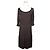 Saint Laurent Vestido plisado marrón profundo Ribgoshu Castaño
