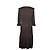 Saint Laurent Vestido plisado marrón profundo Ribgoshu Castaño - vista 2