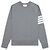 Thom Browne Bar Streifen Waffel Raglan Sweatshirt Braun
