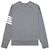 Thom Browne Bar Streifen Waffel Raglan Sweatshirt Braun - Ansicht 5