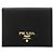 Prada Saffiano Bifold Geldbörse mit Metall-Logo Mehrfarben
