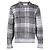 Thom Browne Pullover girocollo in mohair a quadri tartan - vista 4