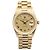 Rolex Orologio da uomo Day-Date con quadrante romano in oro champagne opaco D'oro