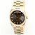 Rolex Orologio da uomo Day-Date in oro con quadrante grigio originale e diamanti, ridipinto Marrone - vista 8