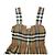 Burberry Vestido sin mangas a cuadros Delilah de gasa marrón Castaño - vista 16