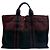 Hermès Furuto Canvas Tote Bag MM Blau - Ansicht 4