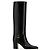 Saint Laurent Botas de cuero suave AAEHR Negro