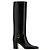 Saint Laurent Botas de cuero suave AAEHR Negro - vista 4