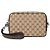 Gucci Borsa a tracolla piccola in tela FAEPS Marrone