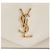 Saint Laurent Borsa a spalla piccola crema con logo monogramma Puffer Bianco - vista 9