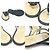 Chanel Sandali Flip Flop Camelia CC in Tweed Blu Navy - vista 6