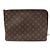 Louis Vuitton Clutch da viaggio MM in tela monogramma Marrone