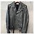 Saint Laurent Cafreather Motorradjacke Dunkelgrau - Ansicht 2