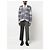 Thom Browne Cárdigan de mohair con cuello en V de tartán - vista 5