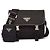 Prada Borsa a tracolla nera con logo Re-Nylon Nero