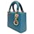 Dior Borsa Mini Struzzo Donna Blu Azzurro - vista 3