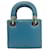 Dior Borsa Mini Struzzo Donna Blu Azzurro - vista 4