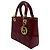 Dior Borsa tote piccola in vernice Cannage rosso ciliegia - vista 3