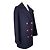 Zadig & Voltaire Marine Red Button Wool Blend Coat Blue - view 2