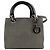 Lady Dior Dior Borsa piccola a spalla e tote in tessuto Glencheck argento per donna Marrone