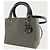 Lady Dior Dior Borsa piccola a spalla e tote in tessuto Glencheck argento per donna Marrone - vista 2