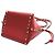 Valentino Borsa a tracolla mini Rockstud rosso corallo - vista 4
