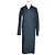 Jil Sander Dusty Blue Double-Breasted Wool Long Coat