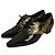 Chanel Mocassino Goldie in vernice nera con lacci Nero