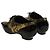 Chanel Mocassino Goldie in vernice nera con lacci Nero - vista 4