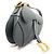 Saddle Dior Borsa a spalla media in pelle di vitello gradiente blu grigio - vista 2