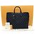 Louis Vuitton Borsa Tote Grande in Jacquard Monogramma Blu - vista 2