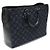 Louis Vuitton Borsa Tote Grande in Jacquard Monogramma Blu - vista 3